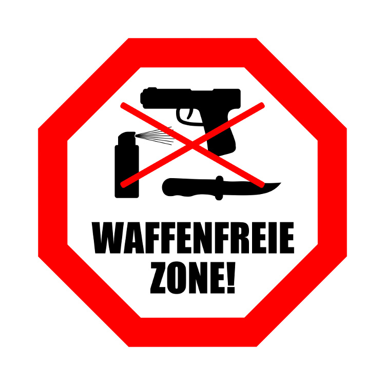 Was ist in einer Waffenverbotszone erlaubt?